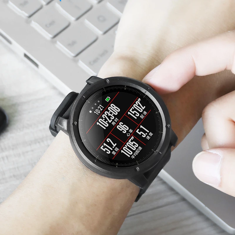 Умные часы Huami Amazfit Stratos 2/2S тонкий чехол из поликарбоната защитный аксессуары для