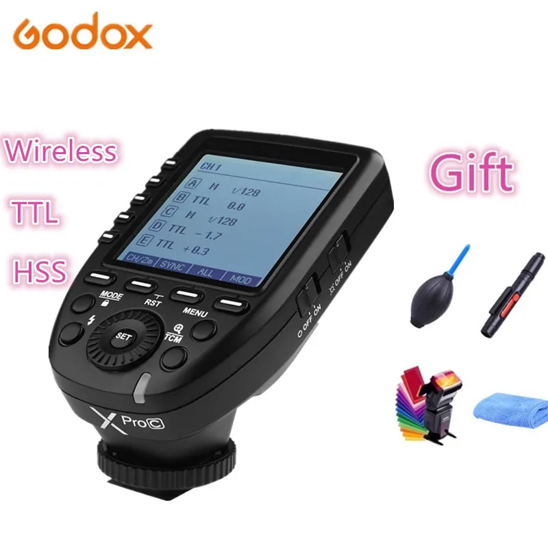 Godox XPro-C XPro-N XPro-S XPro-F XPro-O передатчик вспышки 2 4G беспроводной HSS TTL для Canon Nikon Sony FUJI DSLR