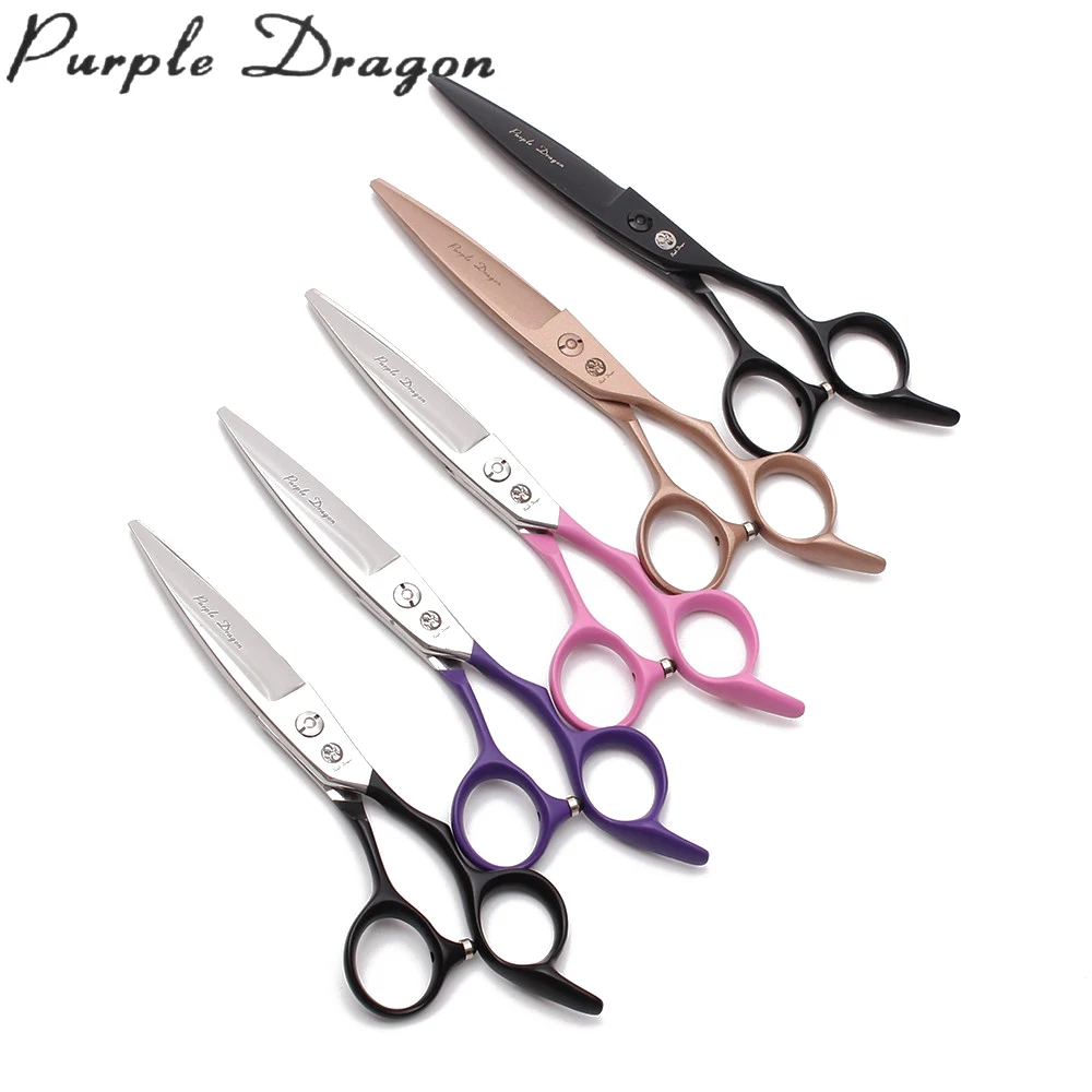 

9122# 6.0" 17cm Purple Dragon Stainless Hairdressing Scissors Salon Cutting Scissors Thinning Scissors Professional Hair Shears