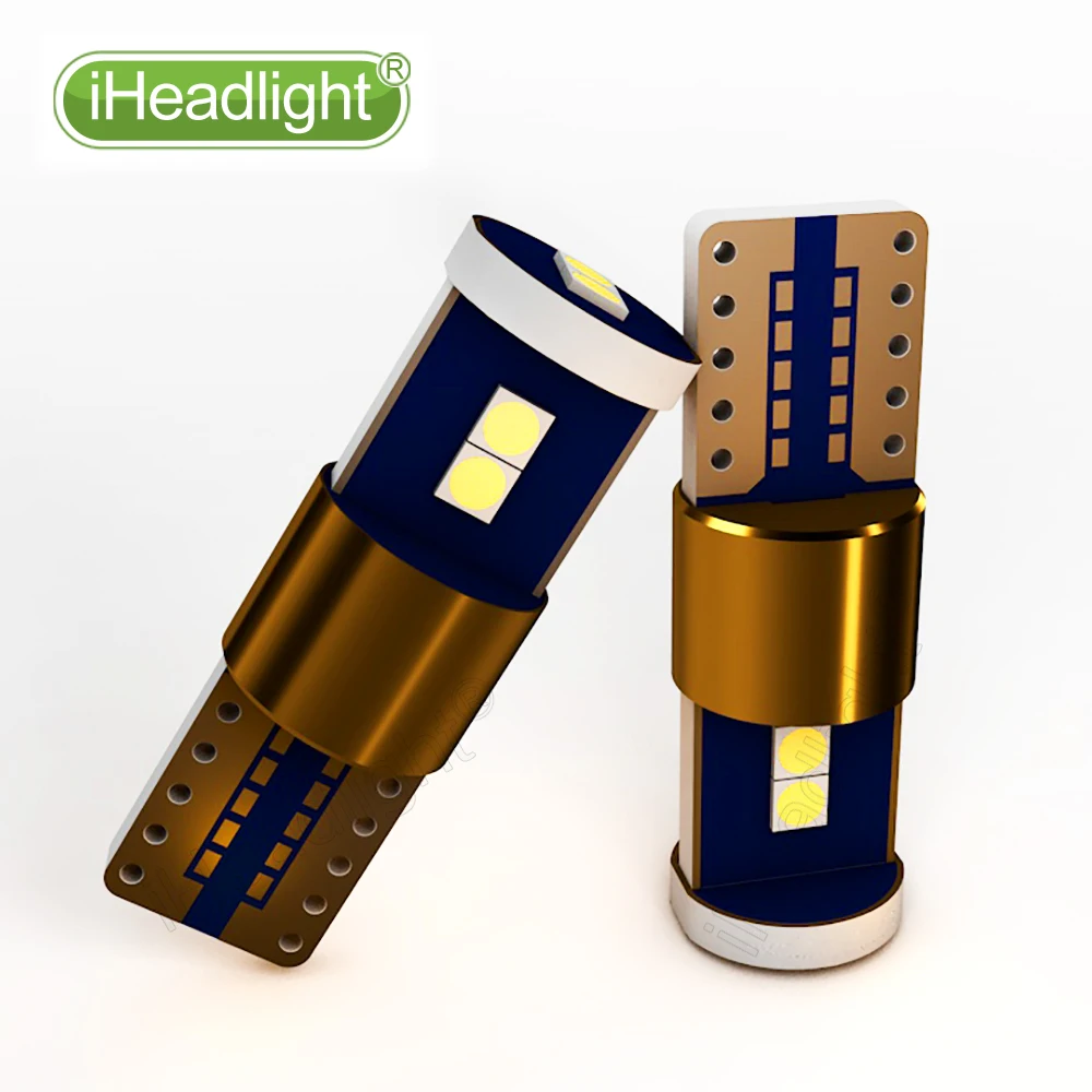4 шт. Автомобильные светодиодные лампы T10 194 W5W Canbus 6 smd 3030 парковочные супер яркие