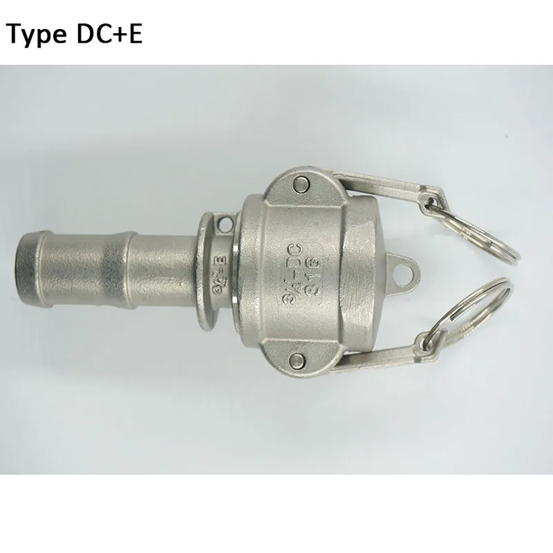 1/2 &quotдо 4&quot Тип DC + E пылезащитный колпачок с Hosetail муфта Stianless сталь 304