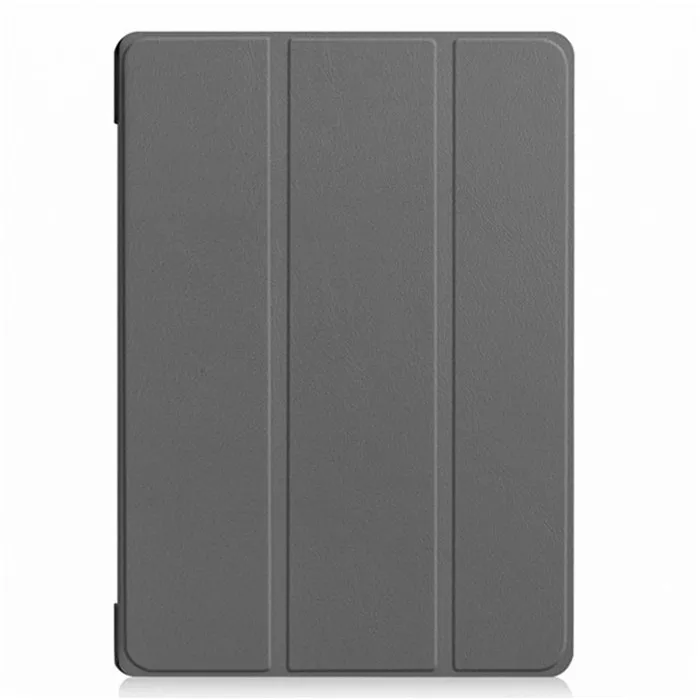 ka si te-gray Чехол из окрашенной кожи на магните в 3 сложения для планшета lenovo Tab E10 X104(), чехол для планшета lenovo Tab E 10X104 - Цвет: ka si te-gray