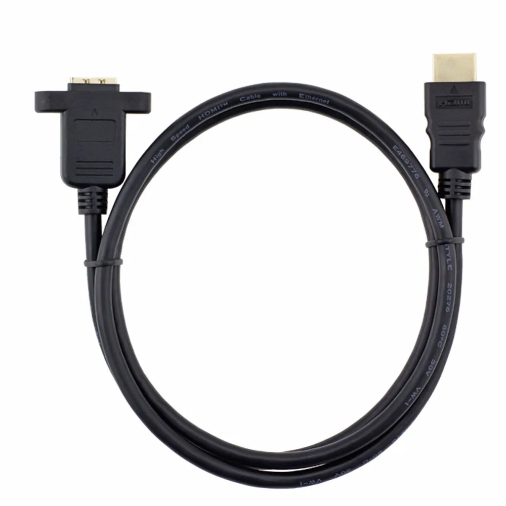 0.3 - 1.5m HDMI Extension Cable High Speed Male to Female Wire Cord Extender w/ Screw Nut for Panel Mount | Компьютеры и офис