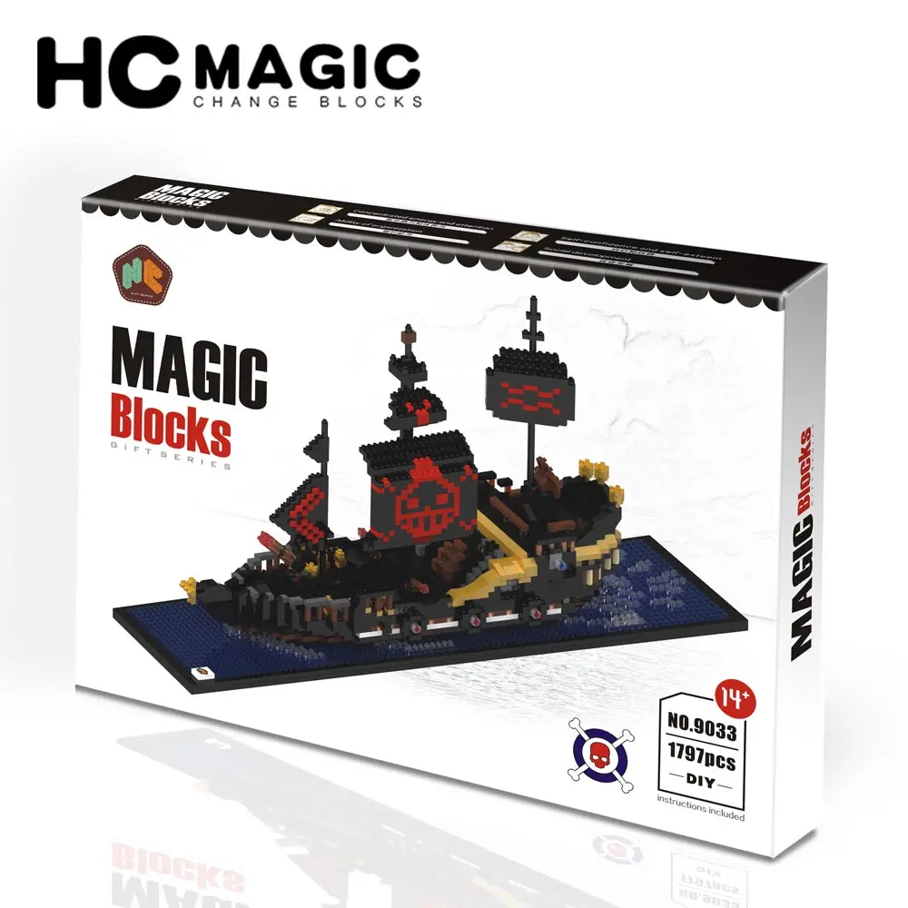 Детский конструктор HC MAGIC модель со стразами и черным жемчугом 9033 | Игрушки хобби
