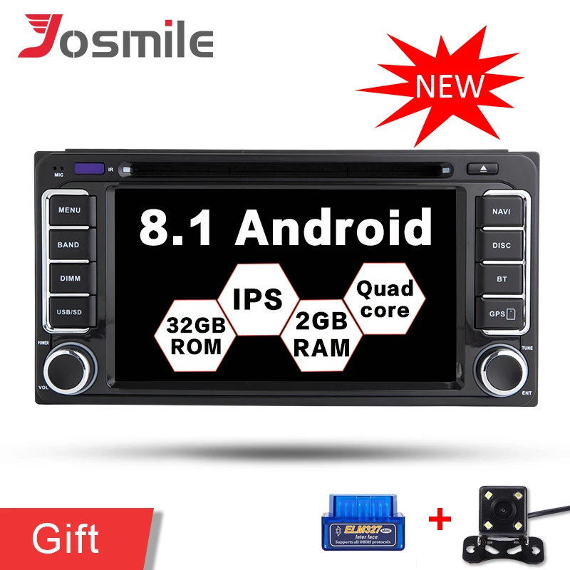 Android 8 1 четырехъядерный автомобильный стерео радио dvd плеер для Toyota Corolla RAV4 VIos Hilux