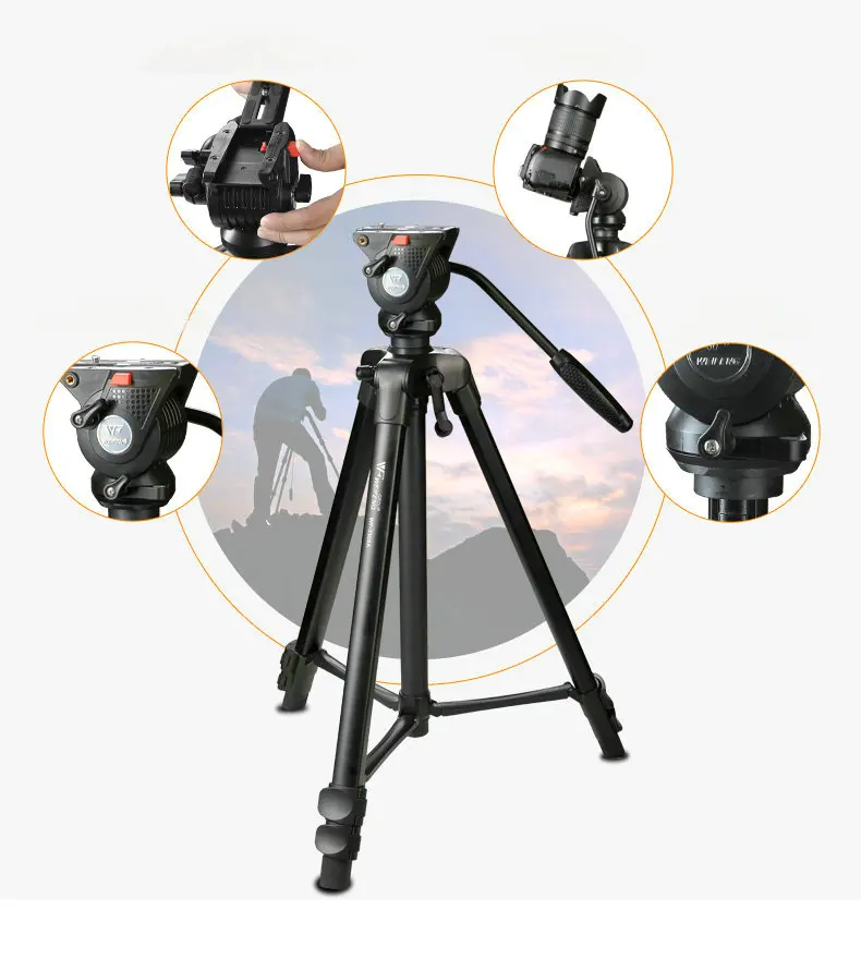 Профессиональный WF3308A Новый штатив для камеры гибкий цифровой DSLR Nikon Canon Sony Fuji Pentax