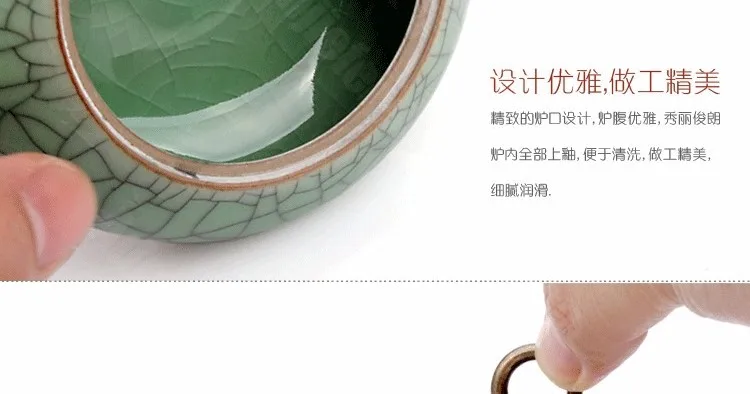 Longquan Celadon латунь керамика фарфор ладан плита держатель Будды курильница ладан палочки с ладаном катушки конусов печи
