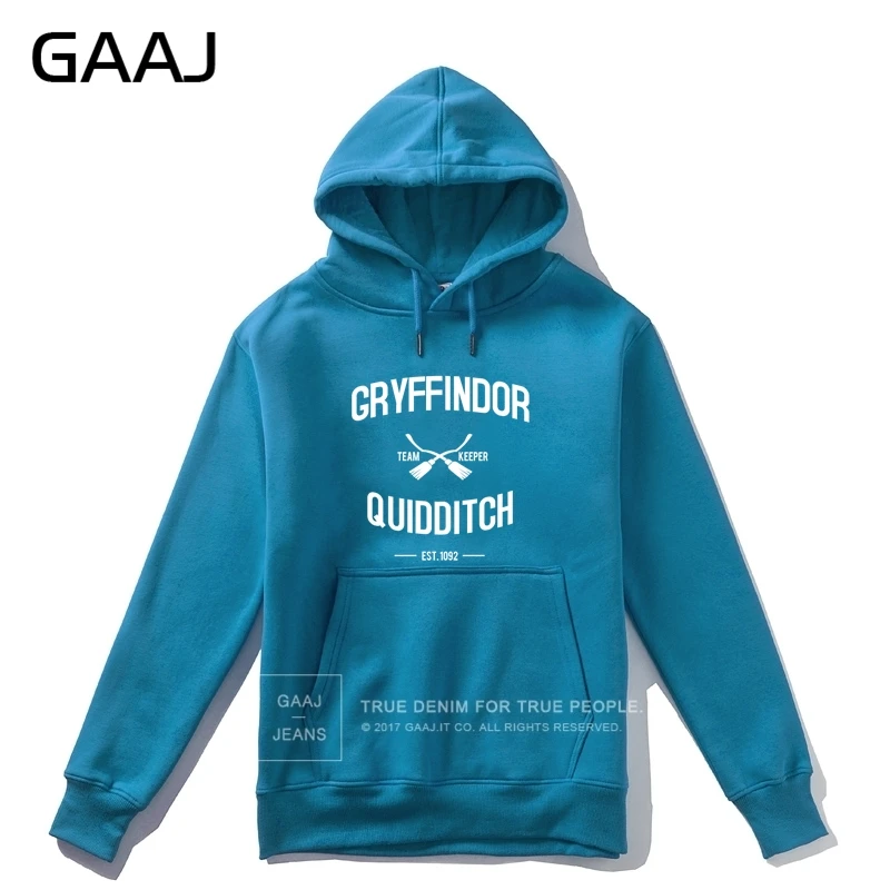 Lake Blue "Gryffindor Quidditch Team" мужская толстовка с капюшоном женская на молнии новая уличная скейтборда высокого качества Мужская брендовая одежда# DW844 - Цвет: Lake Blue