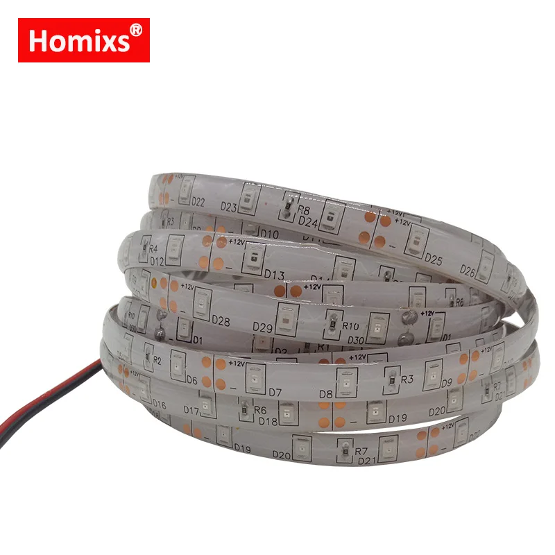 Homixs RGB Светодиодные ленты Light 2835/3528smd гибкий свет белый/розовый цвет светодиодный