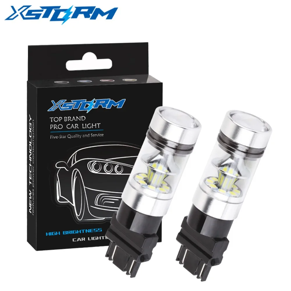 Светодиодная лампа T25 3157 высокой мощности 2 шт. 3030 20 SMD P27/7 Вт светодиодная для