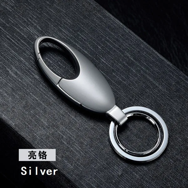 Silver Металлические держатели для ключей, мини-органайзеры для ключей, три цвета, роскошное двойное кольцо, кошельки для ключей, износостойкая Подарочная цепочка для ключей - Цвет: Silver