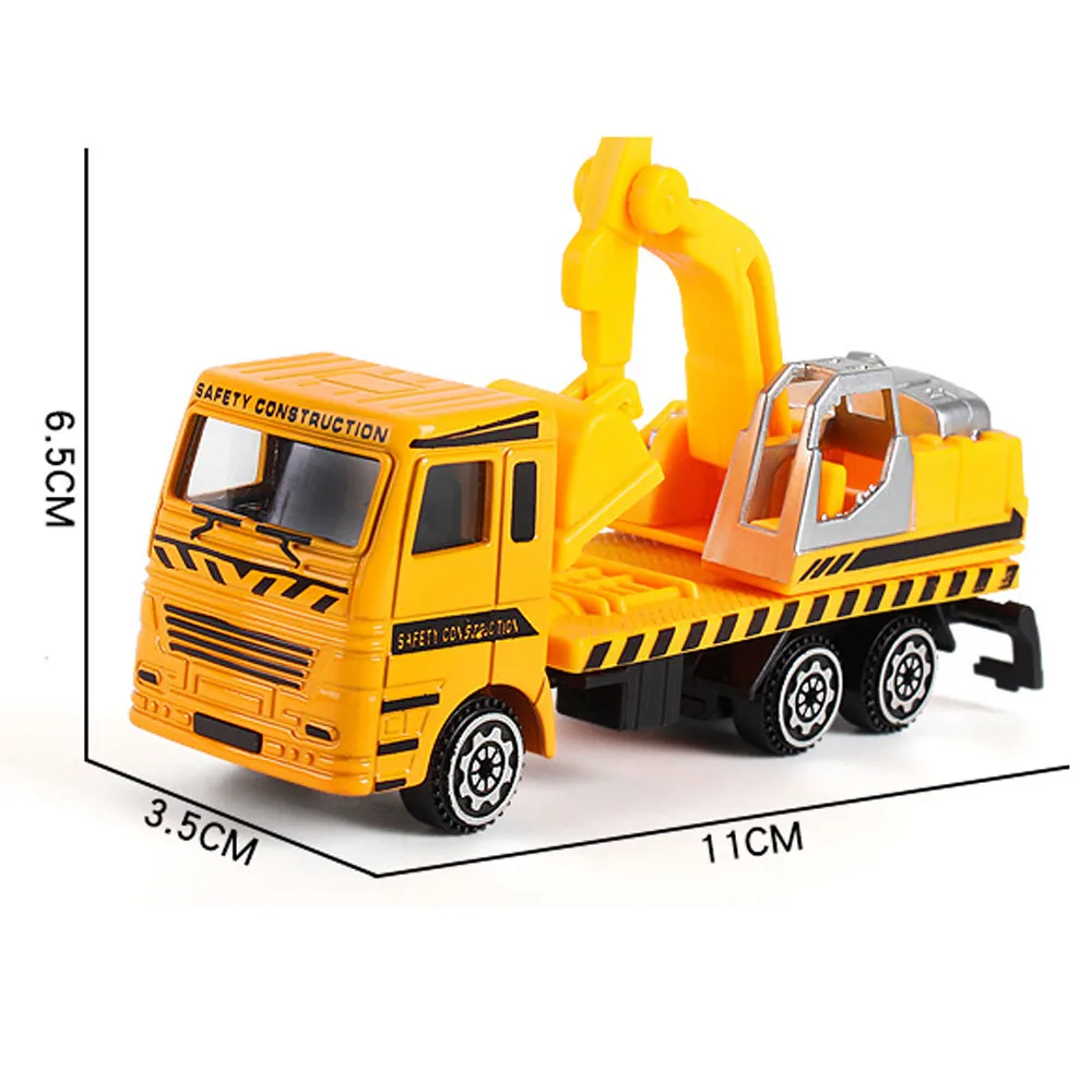Kids Fun Toy New Years Gift Alloy Engineering Mining Car Truck Children's Birthday Excavation Works Model For Boy |