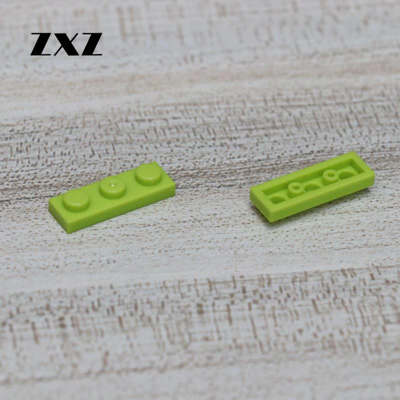 50 шт./лот строительные блоки 1x3 пластины сделай сам развивающие игрушки