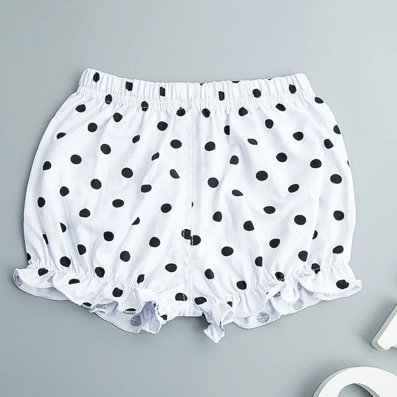 2022 Baby Girl Shorts Newborn Child Children Cotton Summer Polka Dot Casual Girls Pants Bloomers Diaper Cover Panties | Детская одежда