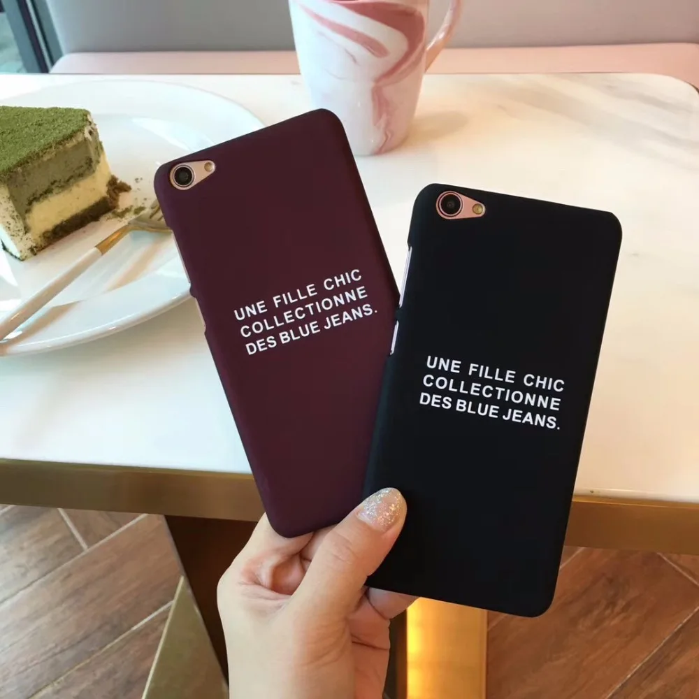 LANCHE новый жесткий слова узор чехол для телефона Мобильный сумка iPhone 6 7 8 плюс