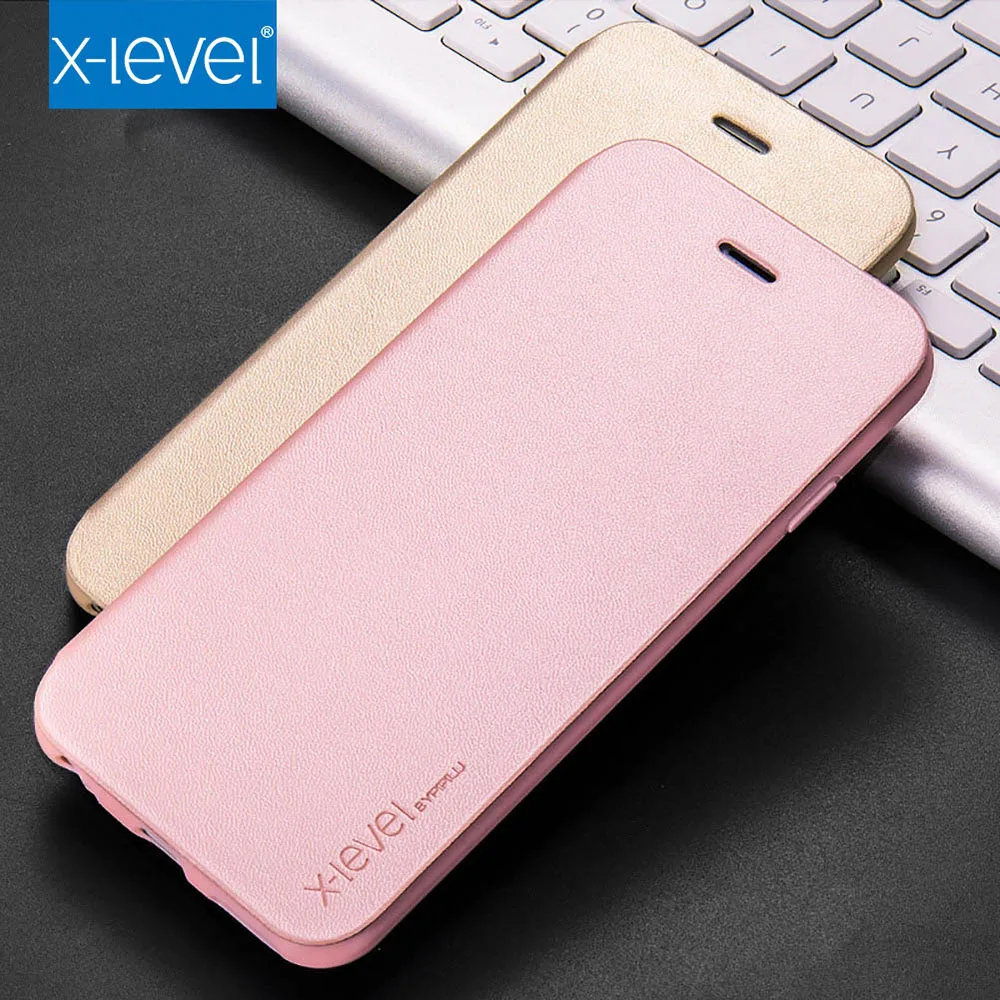 Чехол X-Level из искусственной кожи для iPhone 6s чехол-книжка в деловом стиле 6 plus
