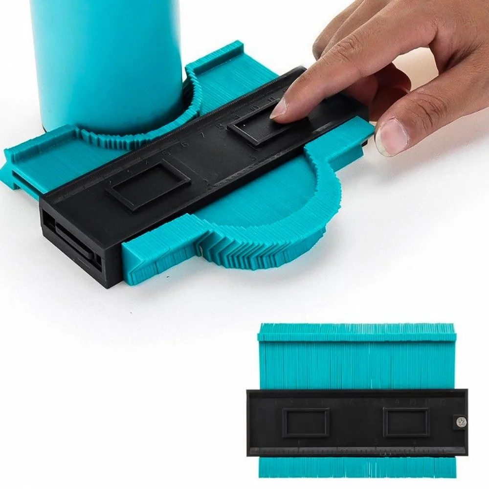 Plastic Profile Copy Gauge Contour Duplicator Standard 5&quot Width Wood Marking Tool Tiling Laminate Tiles Measure Tools | Инструменты
