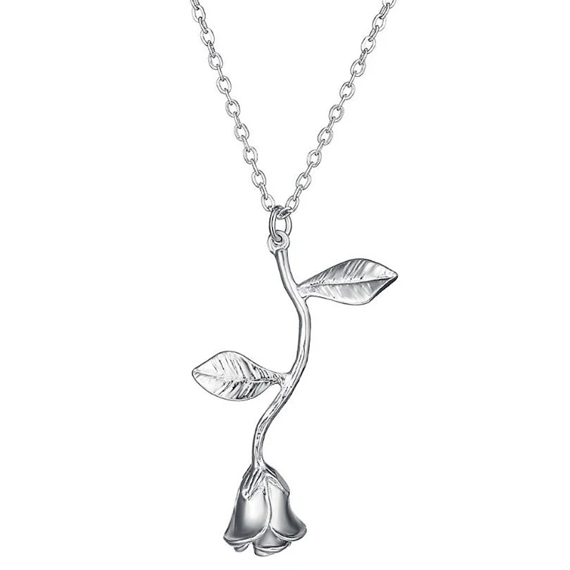 Ожерелье для лучших друзей Infery с подвеской в виде цветов розы винтажное ожерелье