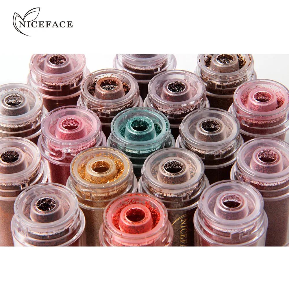 NiceFace макияж для глаз блестящие тени век Косметика алмазные губы рассыпчатые