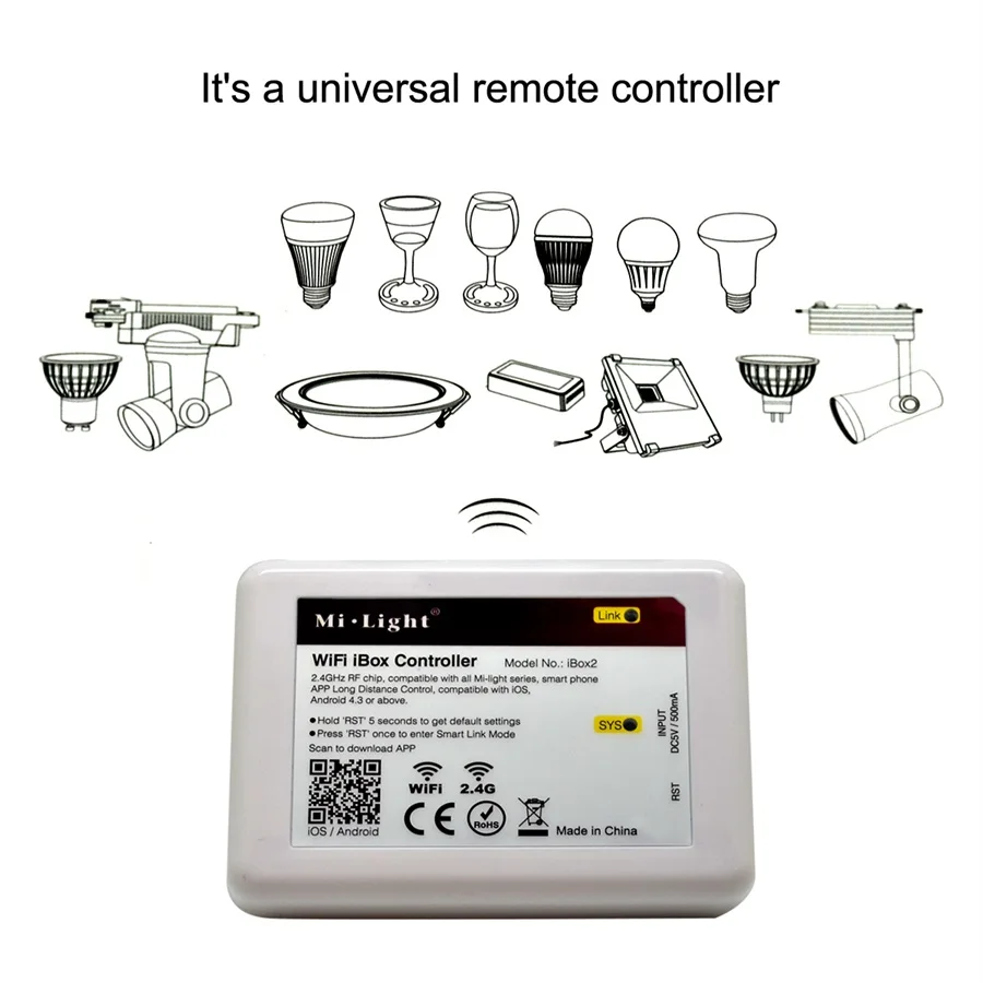 DC5V Mi светильник Wi Fi iBox светодиодный контроллер 2 4 г RF Беспроводной RGB для полосы
