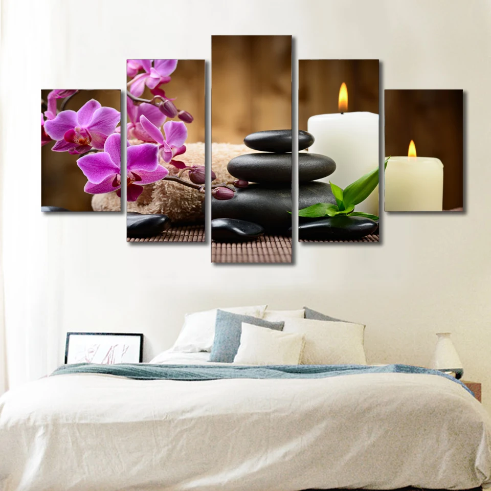 HD Printed Phalaenopsis pink candle Painting Canvas Print room decor print poster picture canvas Free shipping/aa-0005 | Дом и сад