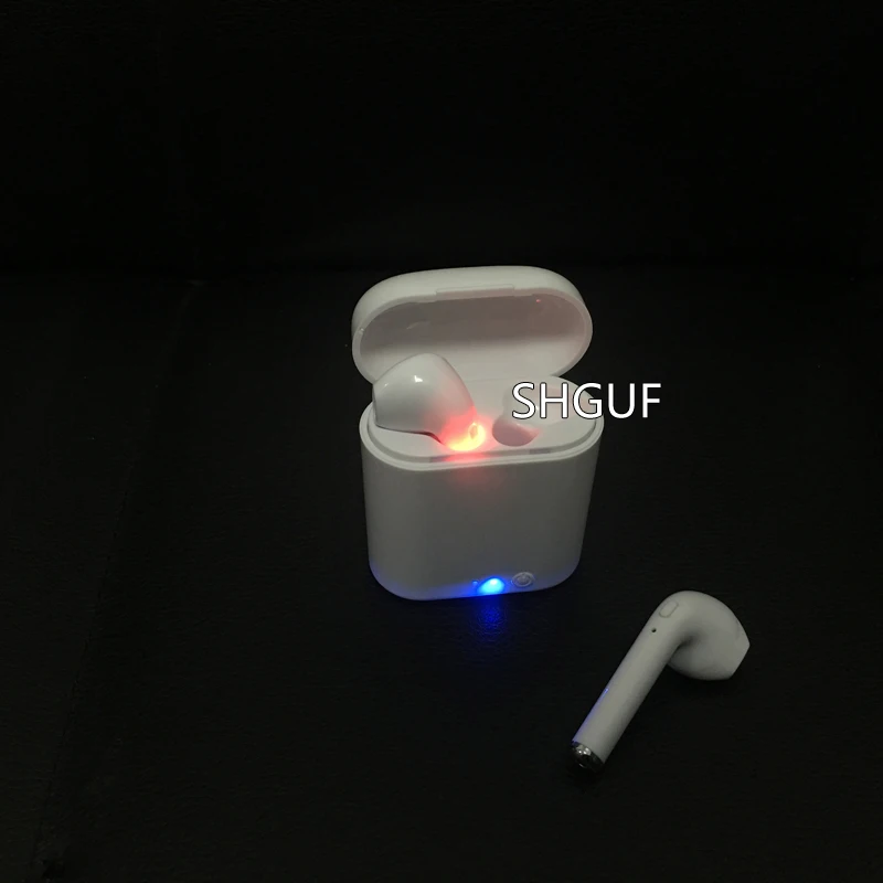 50 шт. i7s мини TWS Беспроводные наушники с зарядным устройством Handsfree Mic для bluetooth