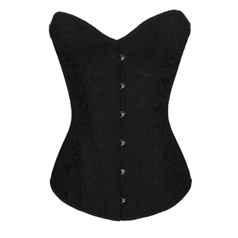 Готический Корсеты и бюстье Сексуальная на шнуровке корсет Overbust Топ костей талии