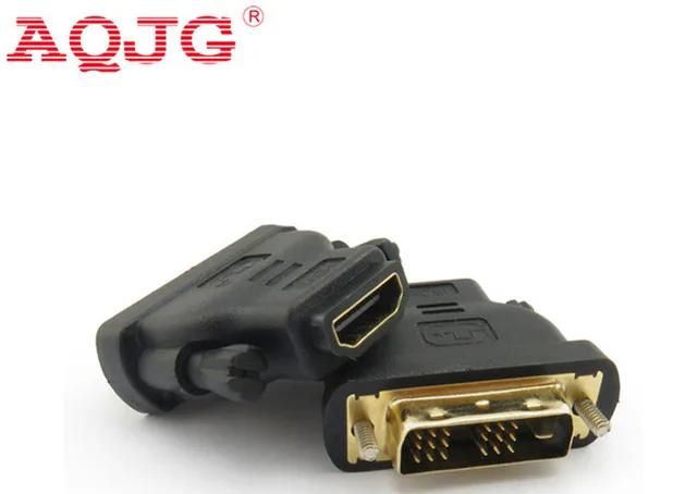 Адаптер DVI в hdmi конвертер 18 + 1 male HDMI female позолоченный высокое качество