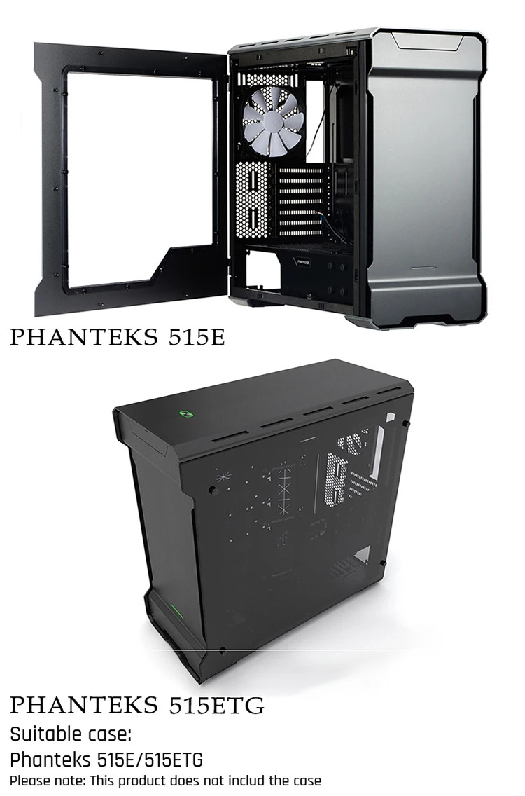 Курган 515E-SDB, водные платы для Phantek 515E/515ETG чехол, LRC RGB v2, для Intel cpu и одно/два GPU здания