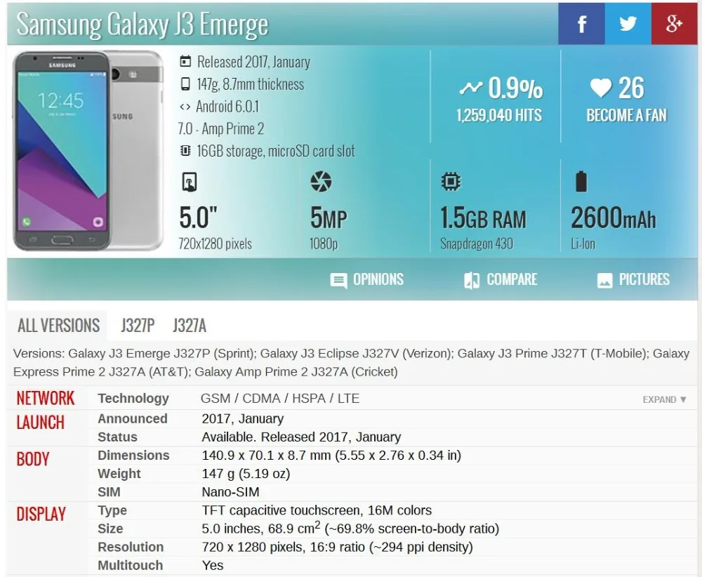 Для SAMSUNG GALAXY J327 LCD J3 Prime 2017 Emerge 2nd j327W J327V J327T J327P дисплей сенсорный экран в сборе
