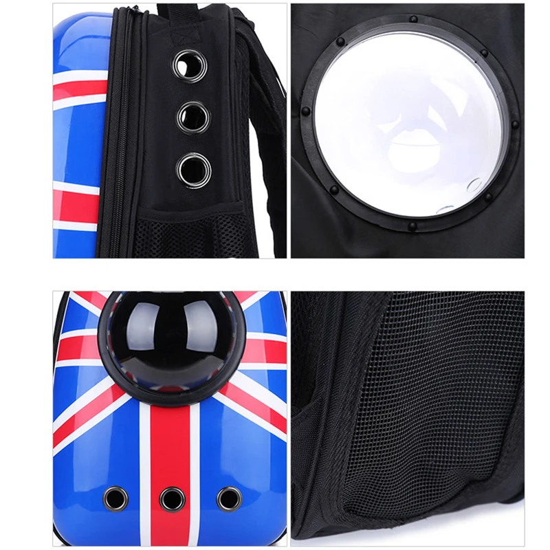 Космическая капсула астронавт кошка рюкзак пузырчатое окно для котенка щенка