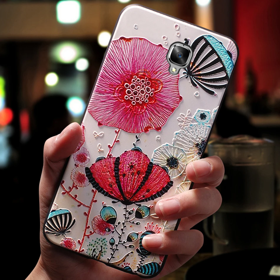 Чехол чехол для One Plus OnePlus 3 3t oneplus3 силиконовый 3D мобильный телефон оригинальный