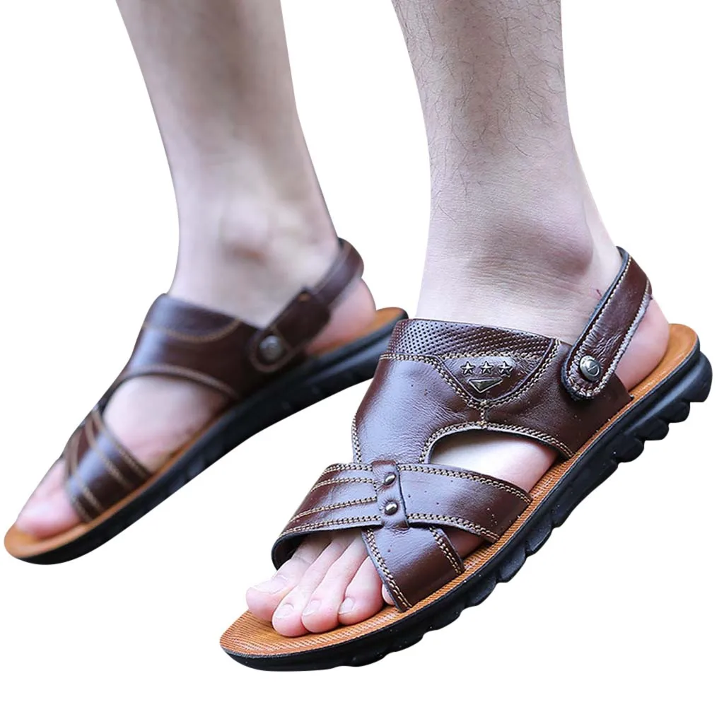 SAGACE Для мужчин босоножки Летние нарядные туфли дышащая обувь для прогулок