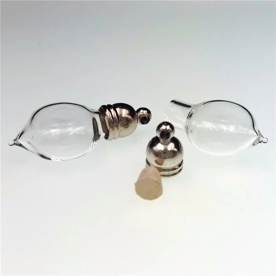 20 шт. стеклянные подвески в виде сердца 25 х12 мм|rice bottle|glass vial pendantvial pendant |