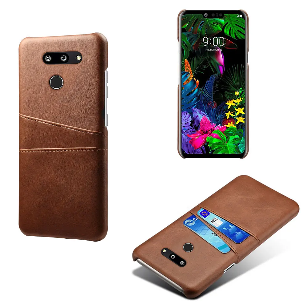 Обложка на заднюю панель из искусственной кожи чехол для телефона для LG G8 тонкий Q V50 K40 K20 Aristo2 бизнес-стиль карман для карт кошелек чехол для телефона тонкий корпус
