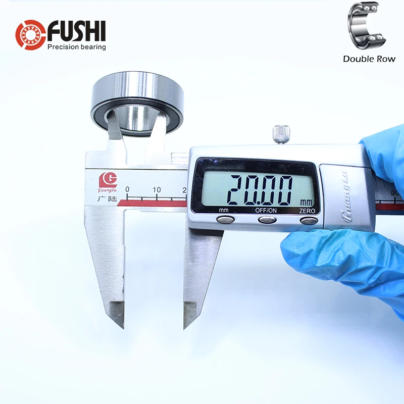 3804 2RS подшипник 20*32*10 мм (1 шт.) двухрядный герметичный RS угловой контактный