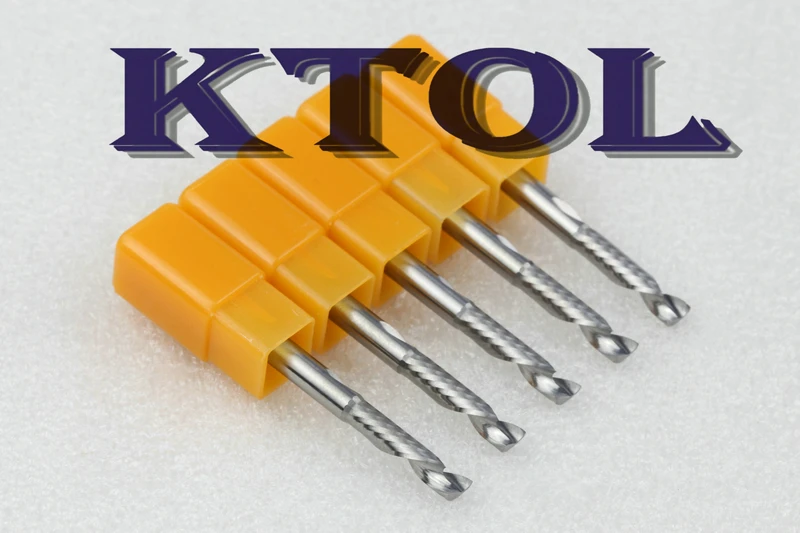 Compression Bit 4x17mm Single Flute Solid Carbide Wood Milling Cutter Set Tungsten Steel Spiral Acrylic Router Up Down Tools | Инструменты