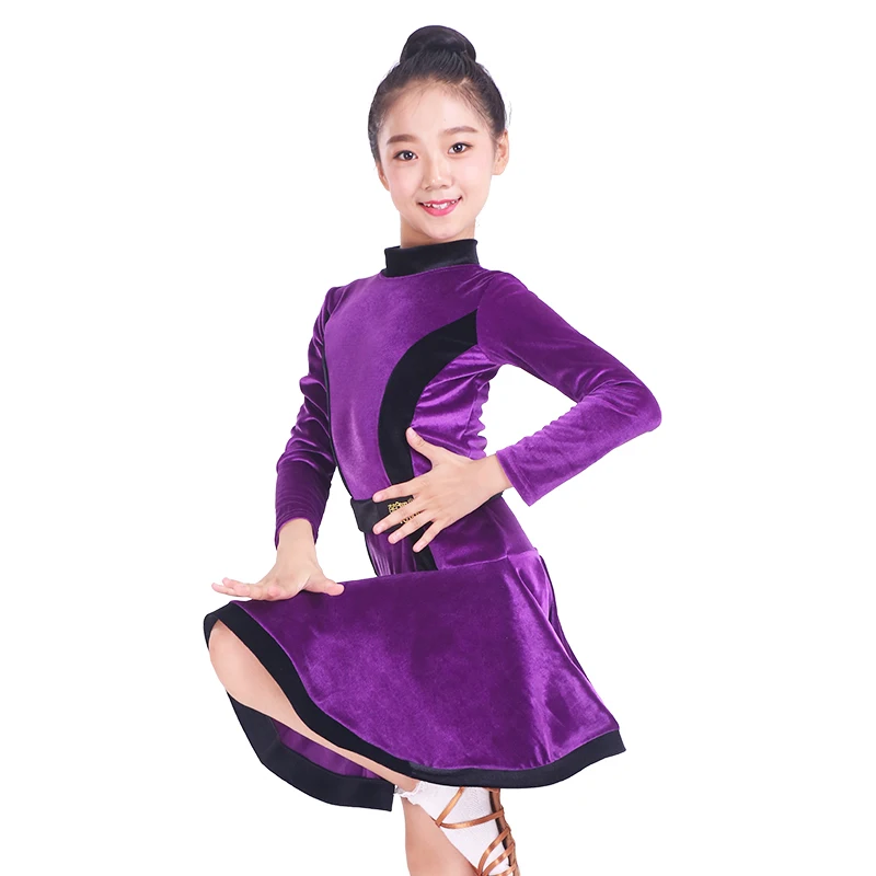 Костюм для латиноамериканских танцев DQL1329 детский профессиональный костюм