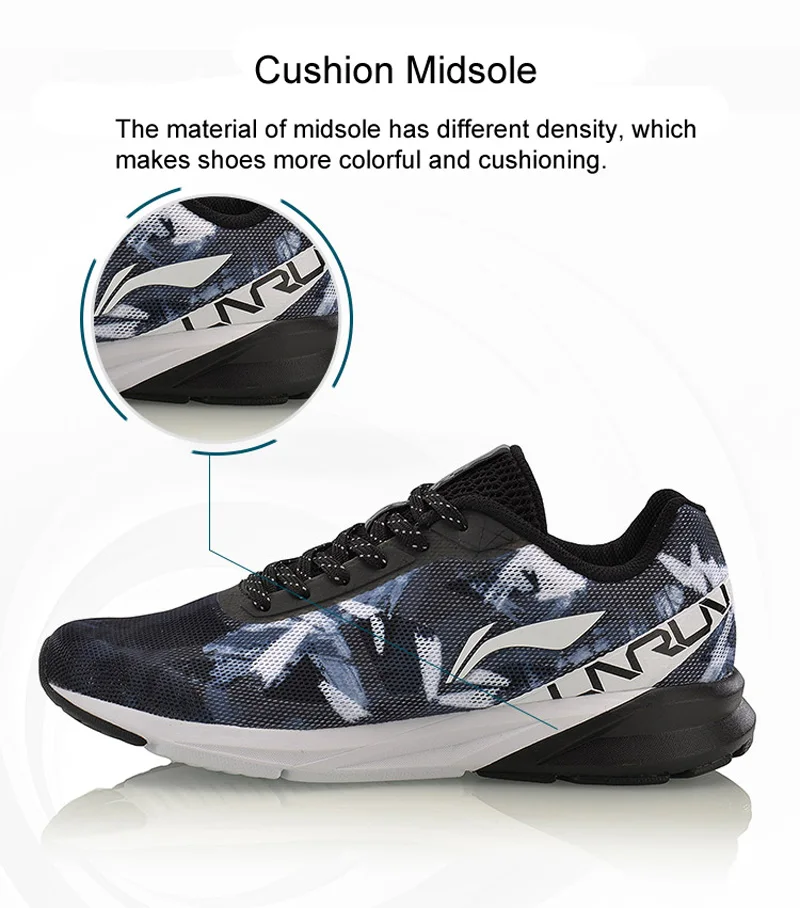 Li-Ning/мужские разноцветные кроссовки с подушкой; дышащая спортивная обувь с подкладкой; кроссовки; ARHM039 XYP567