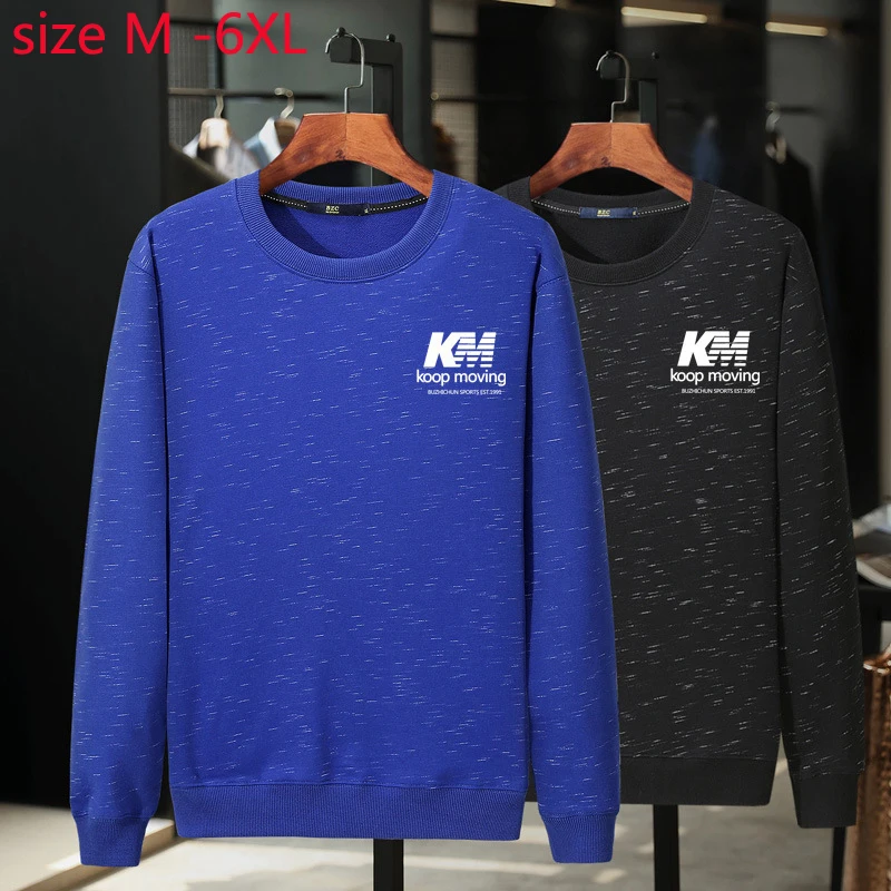 Мужская Повседневная Толстовка с круглым вырезом большие размеры M L XL 2XL 3XL 4XL 5XL 6XL