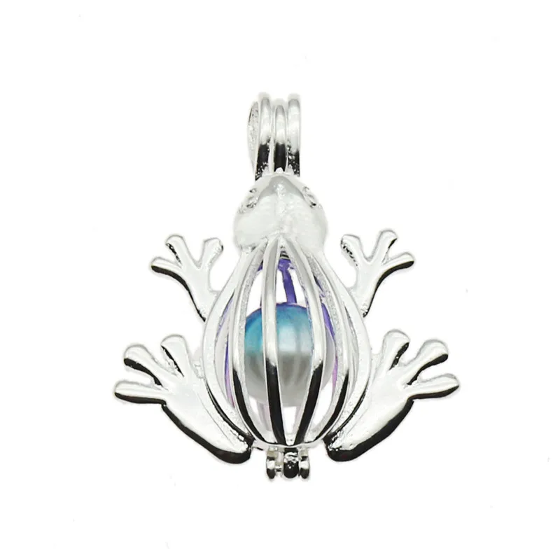 

1pcs Mixed Pearl Cage Locket Pendants Classic Animal Aromatherapy Essential Oil Diffuser Jewelry Necklace DIY Jewelry