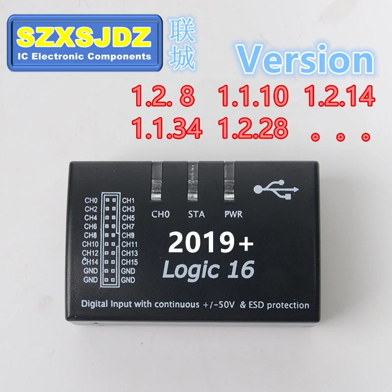 Logic16 saleae16 1.2.10 1.2.14 1.2.17 USB 100 м анализатора логики ARM FPGA инструмент декодирования 2019