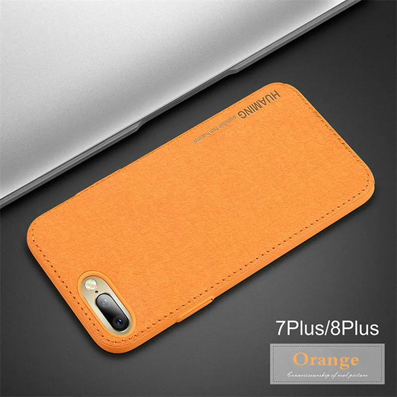 Винтажные тканевые чехлы для телефонов для iPhone 7 8 Plus, ультратонкий деловой тканевый Мягкий защитный чехол для iPhone XS Max XS X XR 6 6S