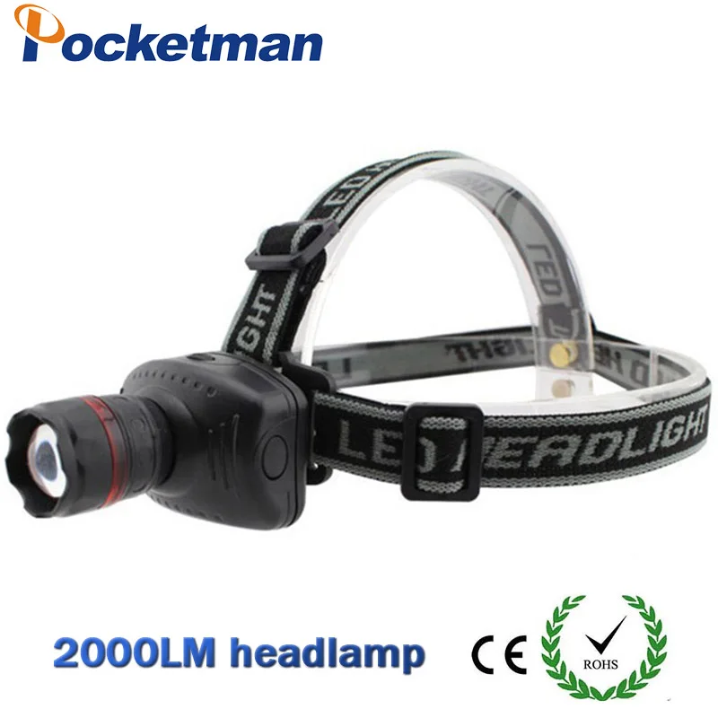 2000lm Хит продаж налобный фонарь светодиодный задний высокое качество Прямая