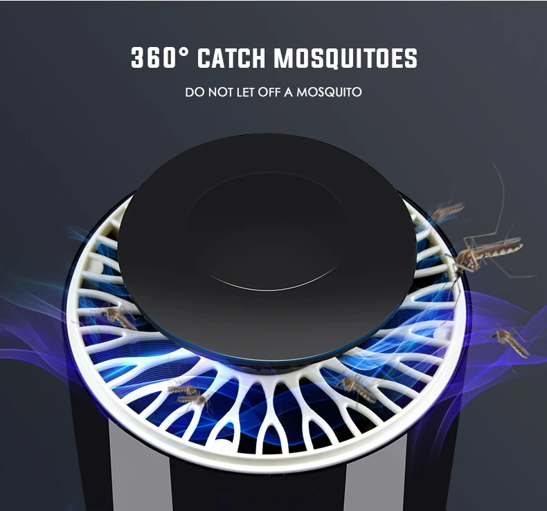 Электрический Mosquito Killer USB СВЕТОДИОДНЫЙ светильник насекомых муха жука вредителей Светодиодный УФ ловушка лампа средство от комаров Zapper