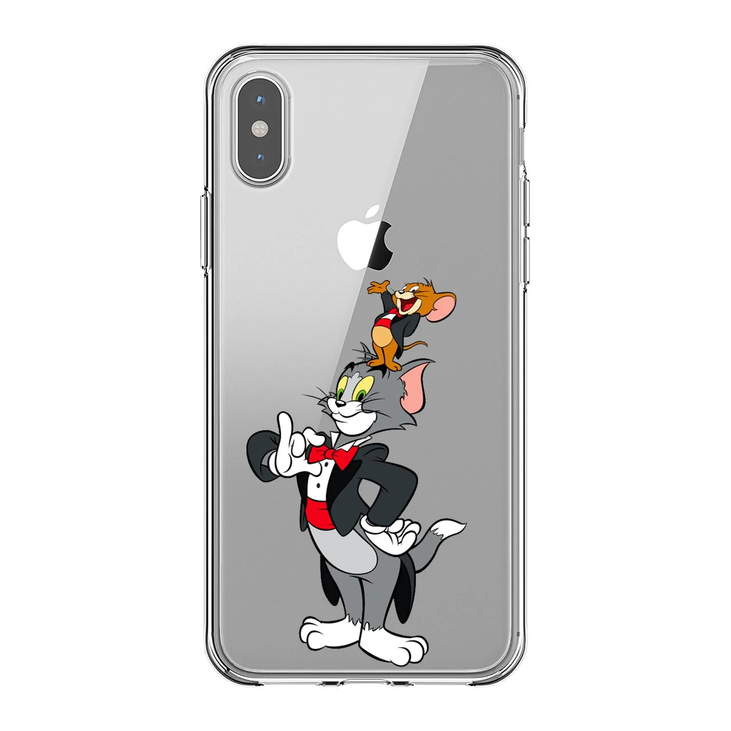 TPU Droll Tom and jerry hug логотип модный ТПУ Мягкий силиконовый чехол для телефона для iphone 11 Pro MAX 5 5S SE 6 6S Plus 7 8 Plus X10 XR XS MAX - Цвет: TPU