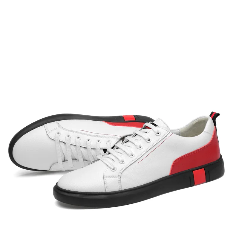 High quality Italian street fashion Plus 38-46 men's casual shoes summer leather flat | Обувь