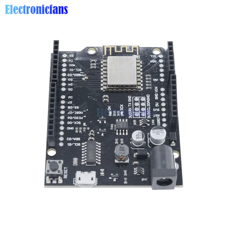 Макетная плата ESP8266 для WeMos D1 R2 на основе Wi-Fi Arduino Nodemcu совместимая с Micro USB |