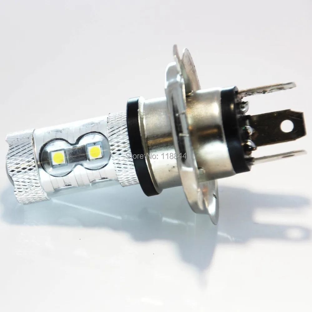 2 шт. H4 высокое Мощность светодиодный 6000K HID ксенон белый DRL Противотуманные