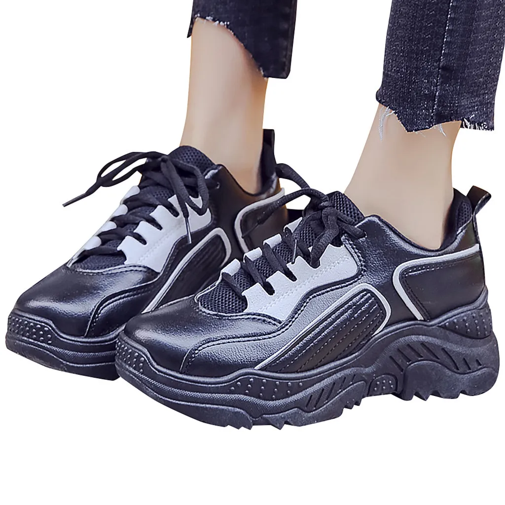 Женская обувь 2019 новые массивные кроссовки для Для женщин с подошвой из